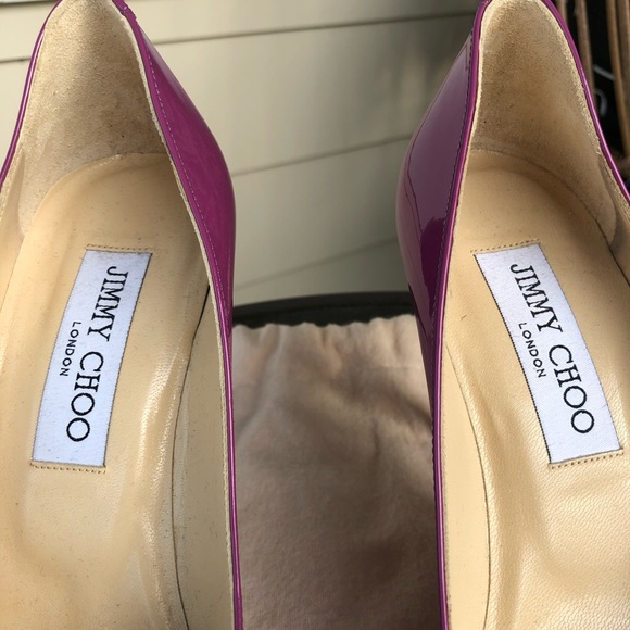 Jimmy Choo Romy patent leather pointed toe pumps - Picture 3 of 7